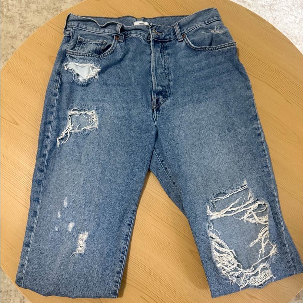 Forever 21 High Waisted Distressed Jeans Women’s 30